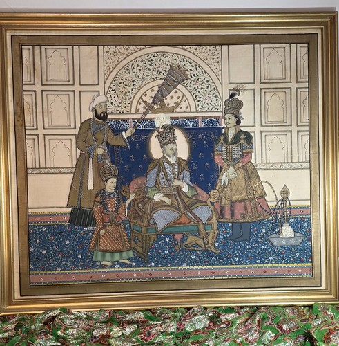 Vintage india artwork mughal - india,
