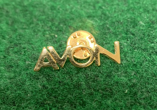 Avon gold tone lapel pin - avon,