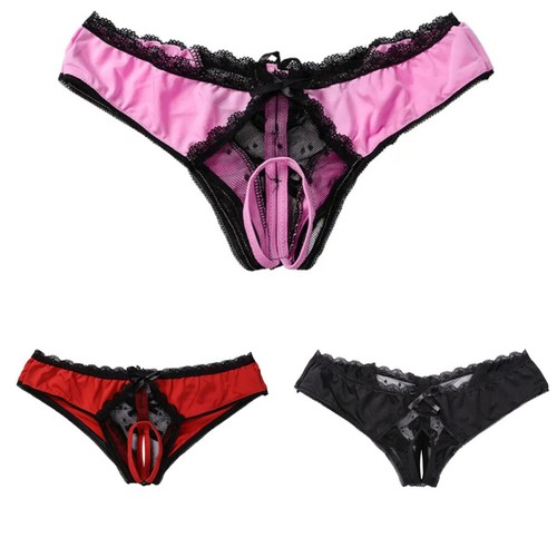 Women lace panties - panties, crotchless