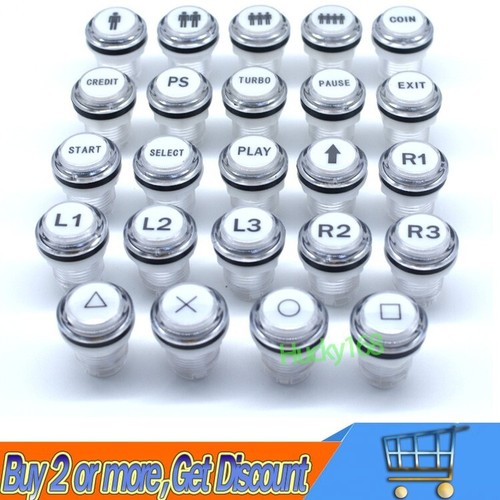 Arcade led push buttons - arcade, 12v