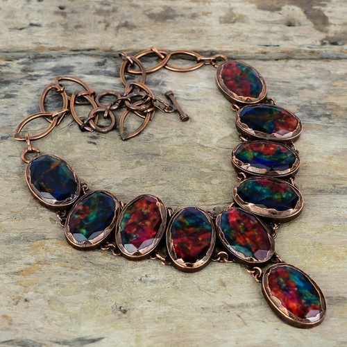 Ammolite copper bestie gift - copper,