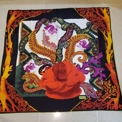 Christian lacroix silk scarf - lacroix,