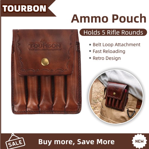 Tourbon leather rifle bullets - tourbon,