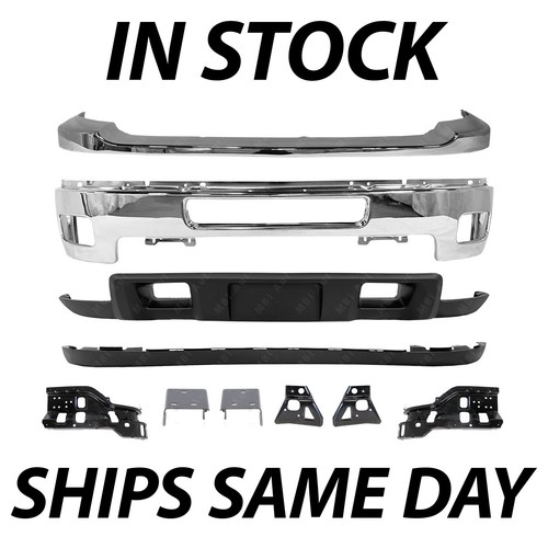 Chrome steel bumper w - -, w/