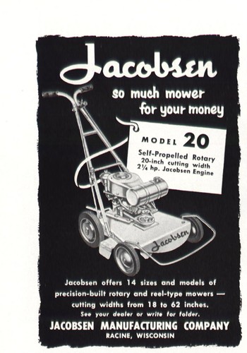 1953 jacobsen mower model 20 - 1953, mower: