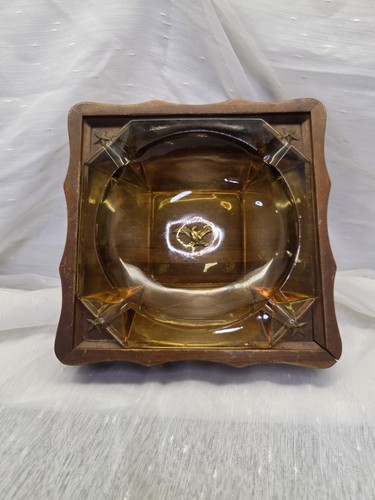 Vtg woodcroftery glass - vtg, amber