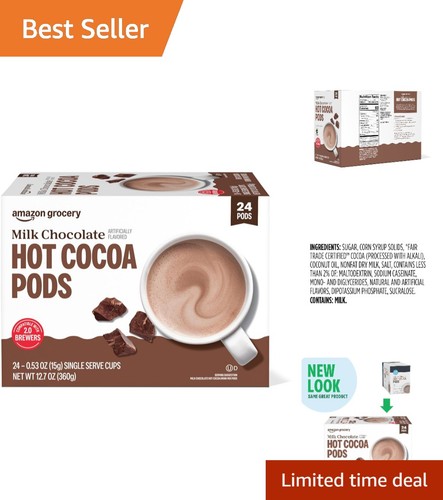 Decadent milk chocolate hot - chocolate,