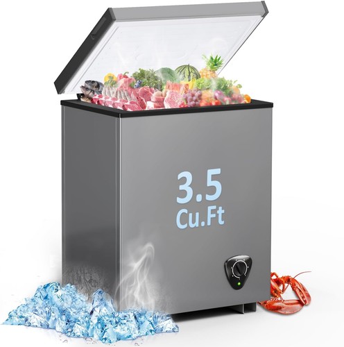 Chest freezer cubic feet - chest, 3.5