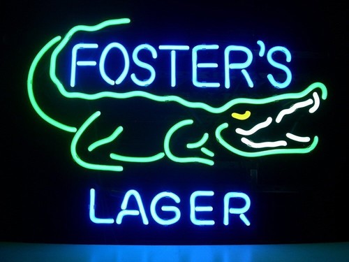 Foster lager crocodile neon - lager,