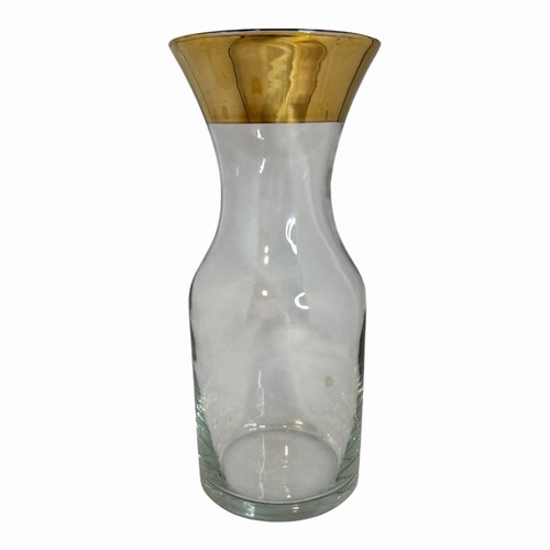 Vtg glass wine carafe - vtg,