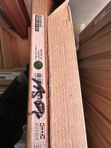 New box ikea bodbyn dark - new,