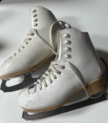 White leather risport - white,