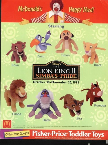 1998 lion king simba - lion,