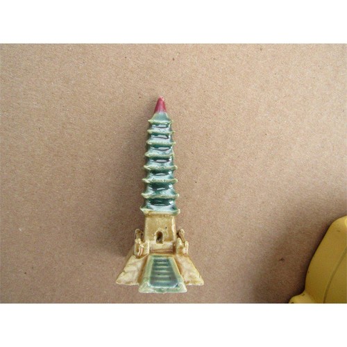 Pagoda ceramic figurine - pagoda,