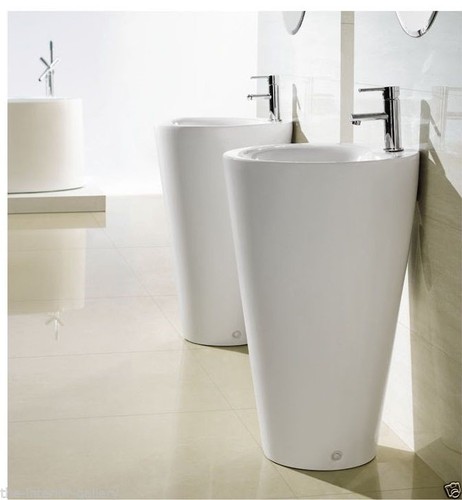Bathroom pedestal sink - bathroom,
