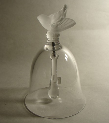 Lalique crystal table bell - crystal,