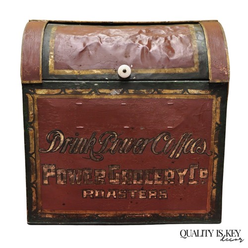 Antique power coffee tin - power,