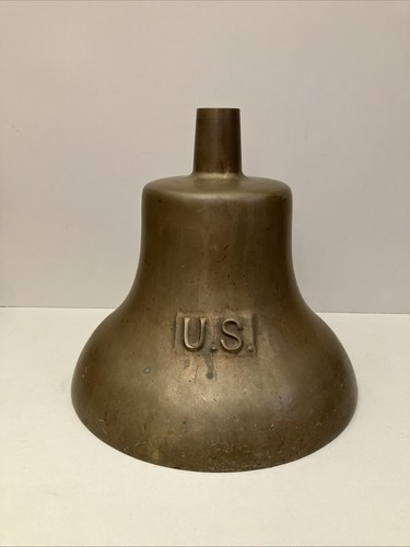 Vintage wwii brass ship bell - wwii,