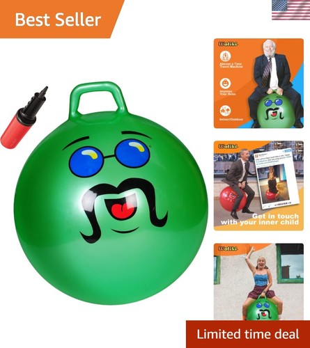 Fun green hoppity hop ball - green,
