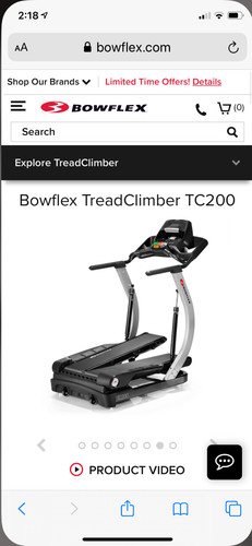 Used bowflex treadclimber - used,