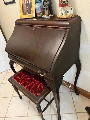 Antique secretary desk - secretary,