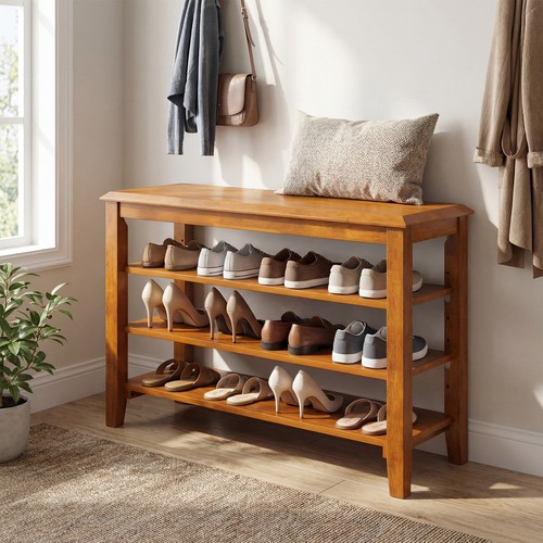 Tier shoe rack bench - shoe,