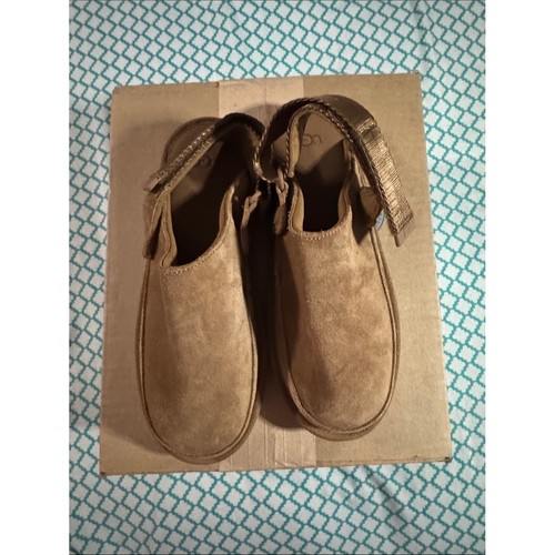 Ugg kids brown suede moccasins - ugg,
