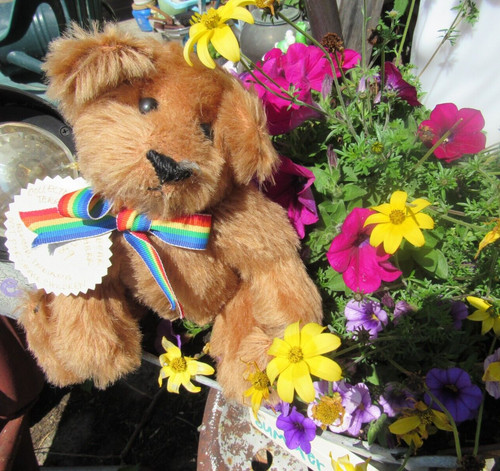 Vintage mohair teddy bear - mohair,