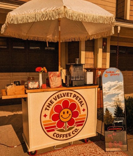 Collapsible coffee cart - collapsible,