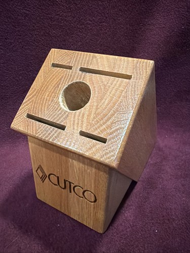 Cutco solid oak wood butcher - oak,