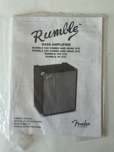 Fender rumble 500 200 100 - rumble,