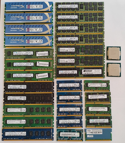Lot ram memory sticks - of,