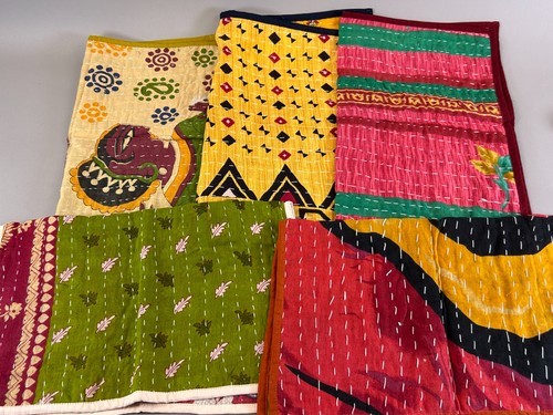 Lot cotton kantha - 5,
