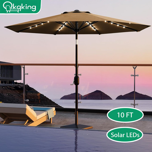 Patio umbrella solar - patio,