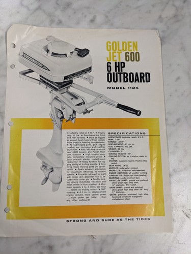 Golden jet 600 400 - 600, outboard