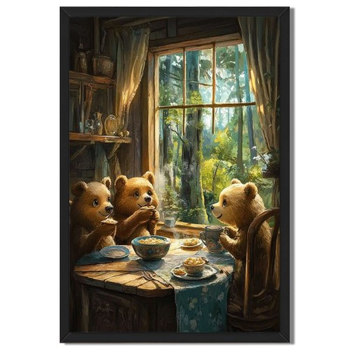 Bear family breakfast cottage - family,
