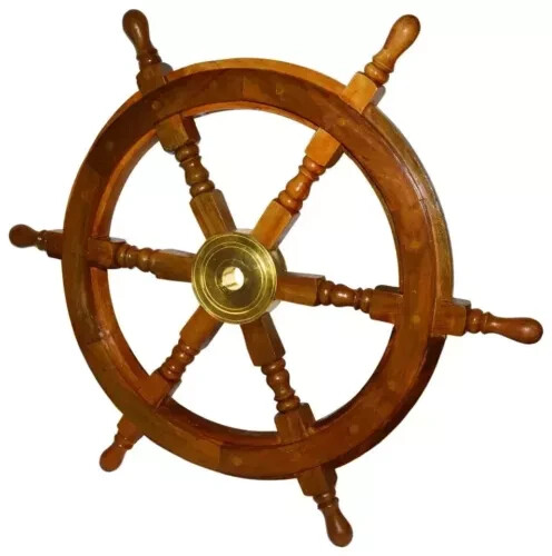 Inch wooden ship wheel wall - wheel,