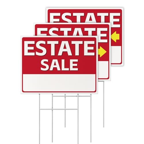 3pack estate sale sign - estate,