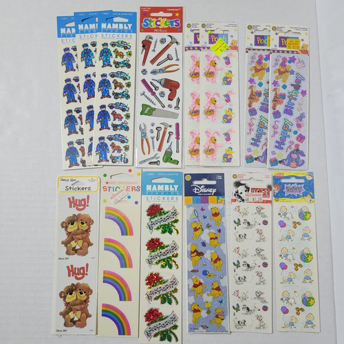 Vintage sticker sheets - sheets, of