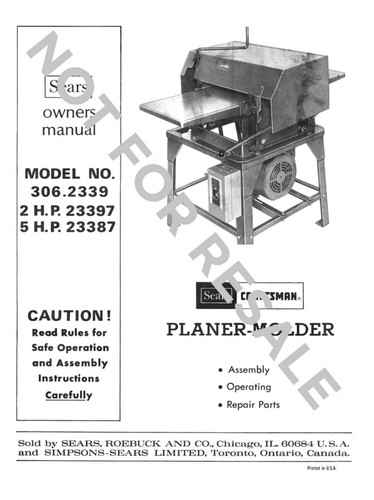 Craftsman 306 2339 - craftsman, 306.2339