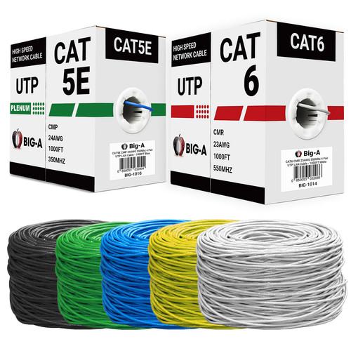 Cat5e plenum 1000ft - cat5e,