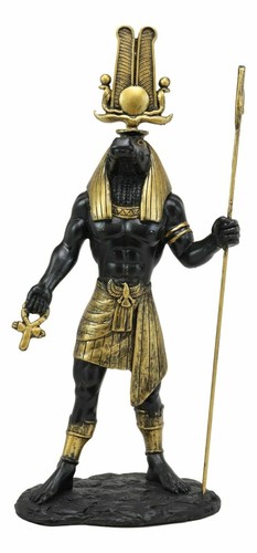 Black and gold egyptian - and, god