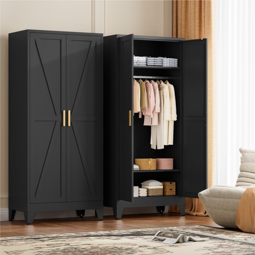 Metal wardrobe closet - 71",