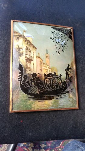 Vintge bubble glass reverse - 2,