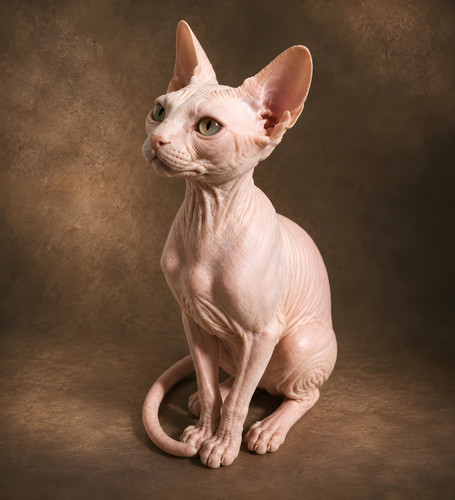 Sphynx cat figurine silicone - cat,