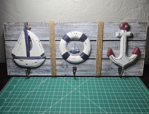 Nautical wall hook rack - nautical,