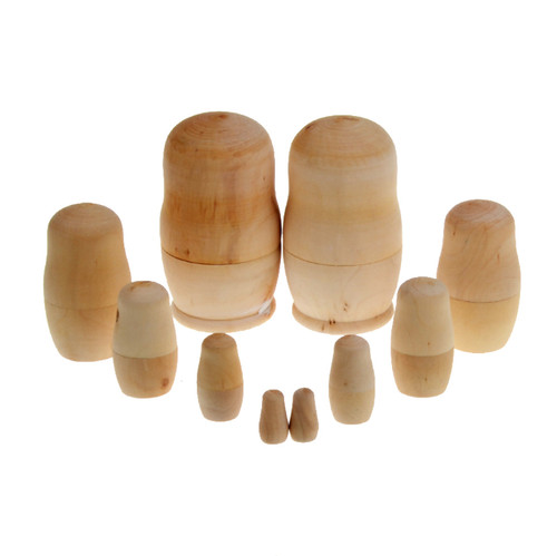 5pc unpainted diy blank wooden - 5pc,