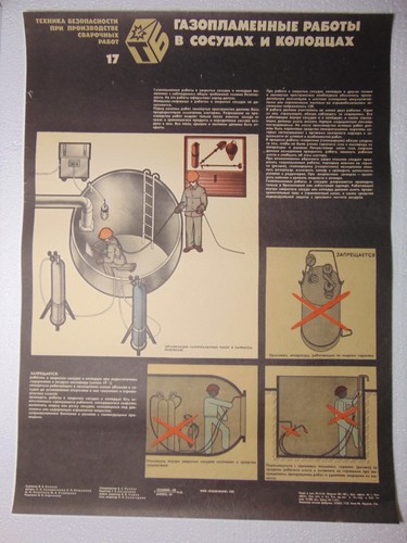 Original safety warning poster - original,