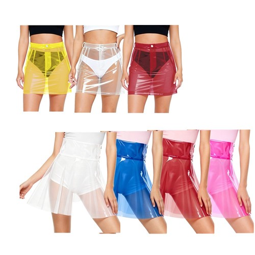 Women clear plastic pvc - clear,