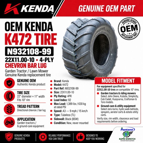 Kenda k472 22x11 tractor - k472,